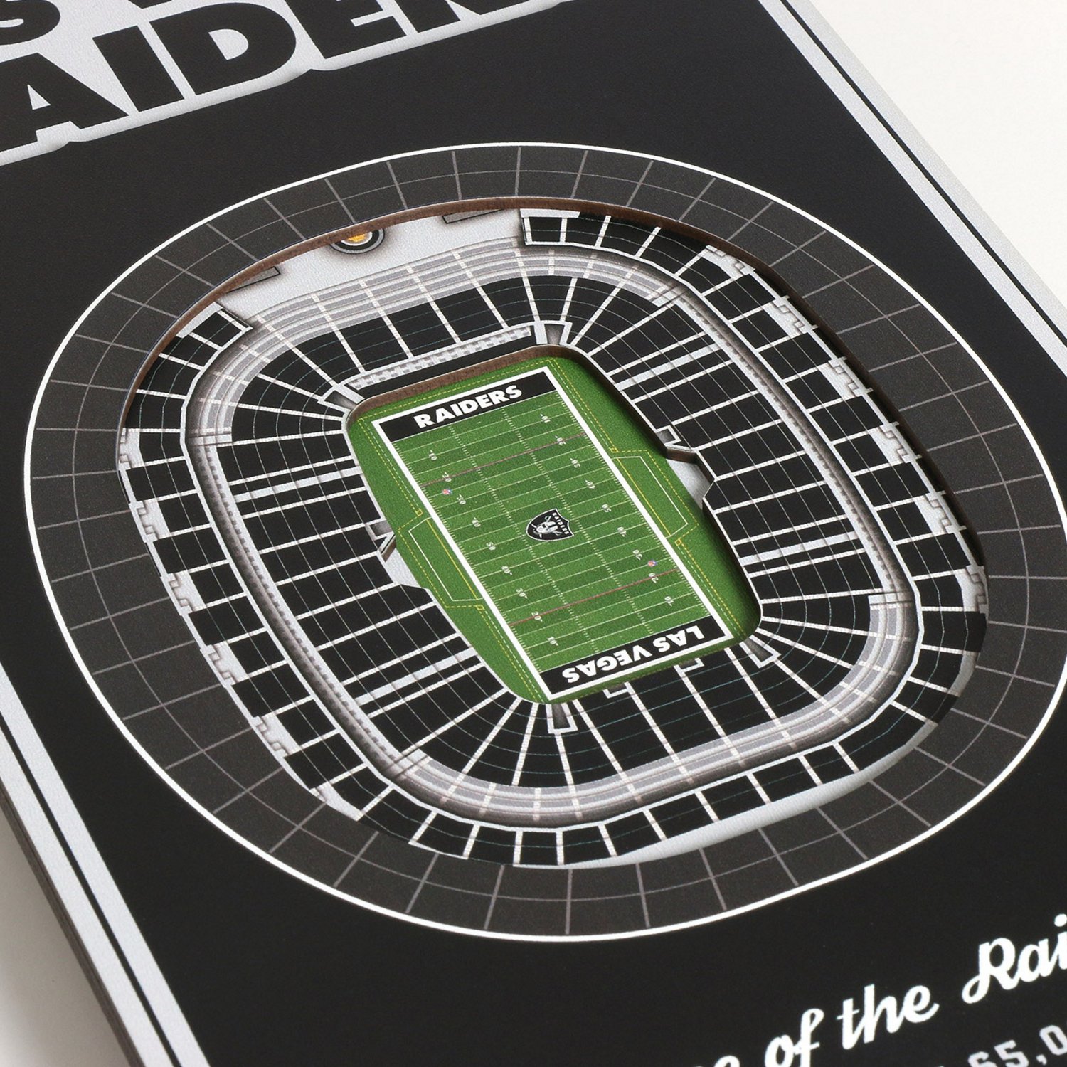 YouTheFan Oakland Raiders 8 x 32 in 3-D Stadium Banner                                                                           - view number 2