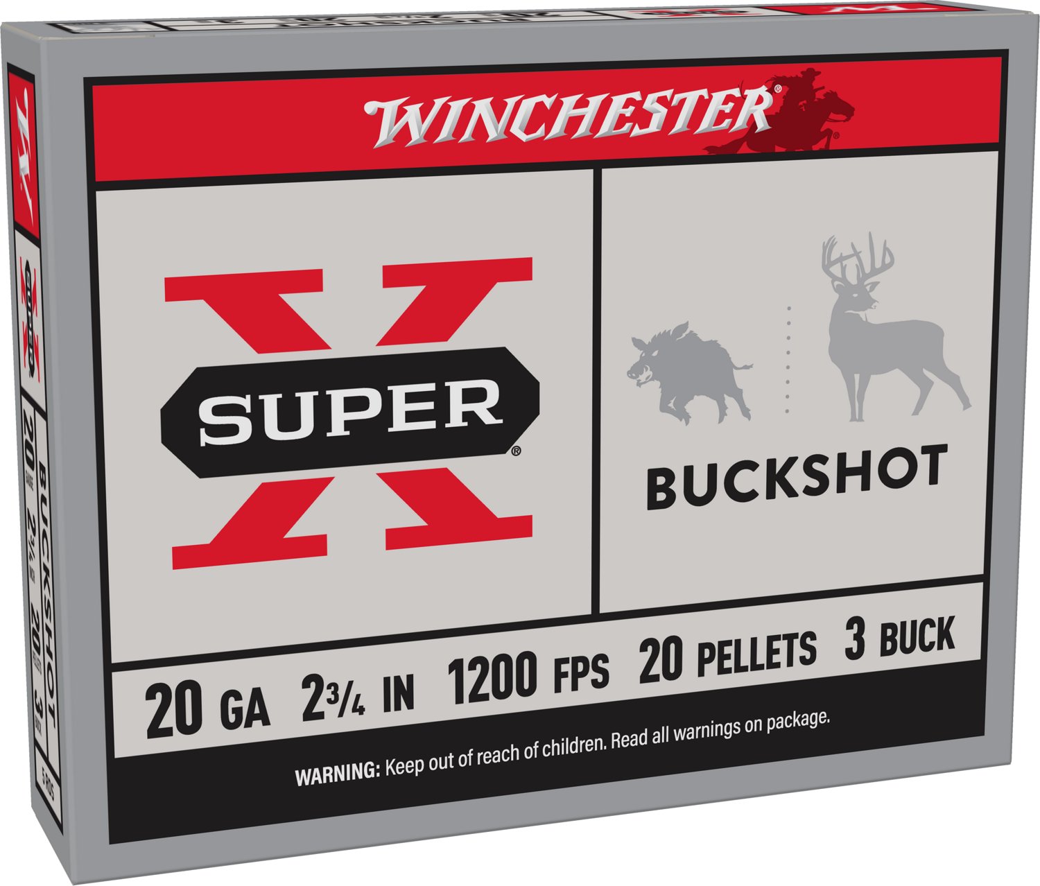 Winchester Super-X 20 Gauge Buckshot Load Shotshells                                                                             - view number 1 selected