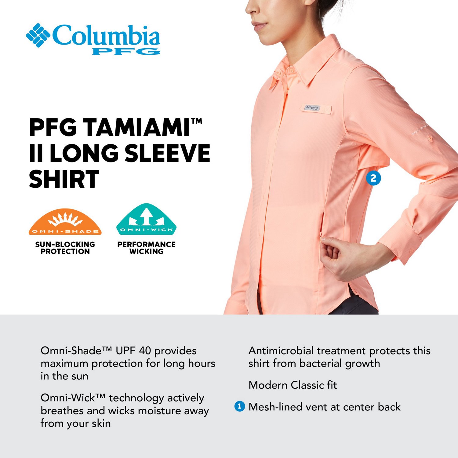 New Womens Columbia PFG Tamiami Fishing Shirt UPF 40 Omni Wick Antimicrobial
