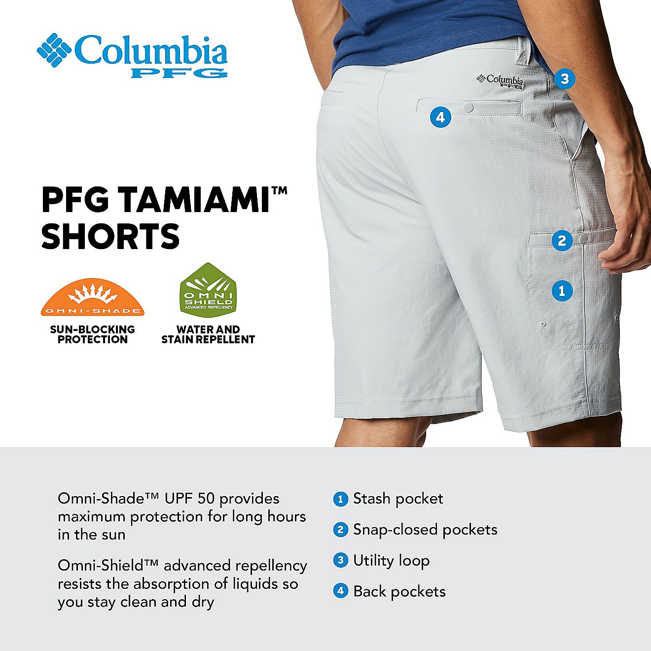 Columbia Sportswear Men's PFG Tamiami Shorts                                                                                     - view number 6