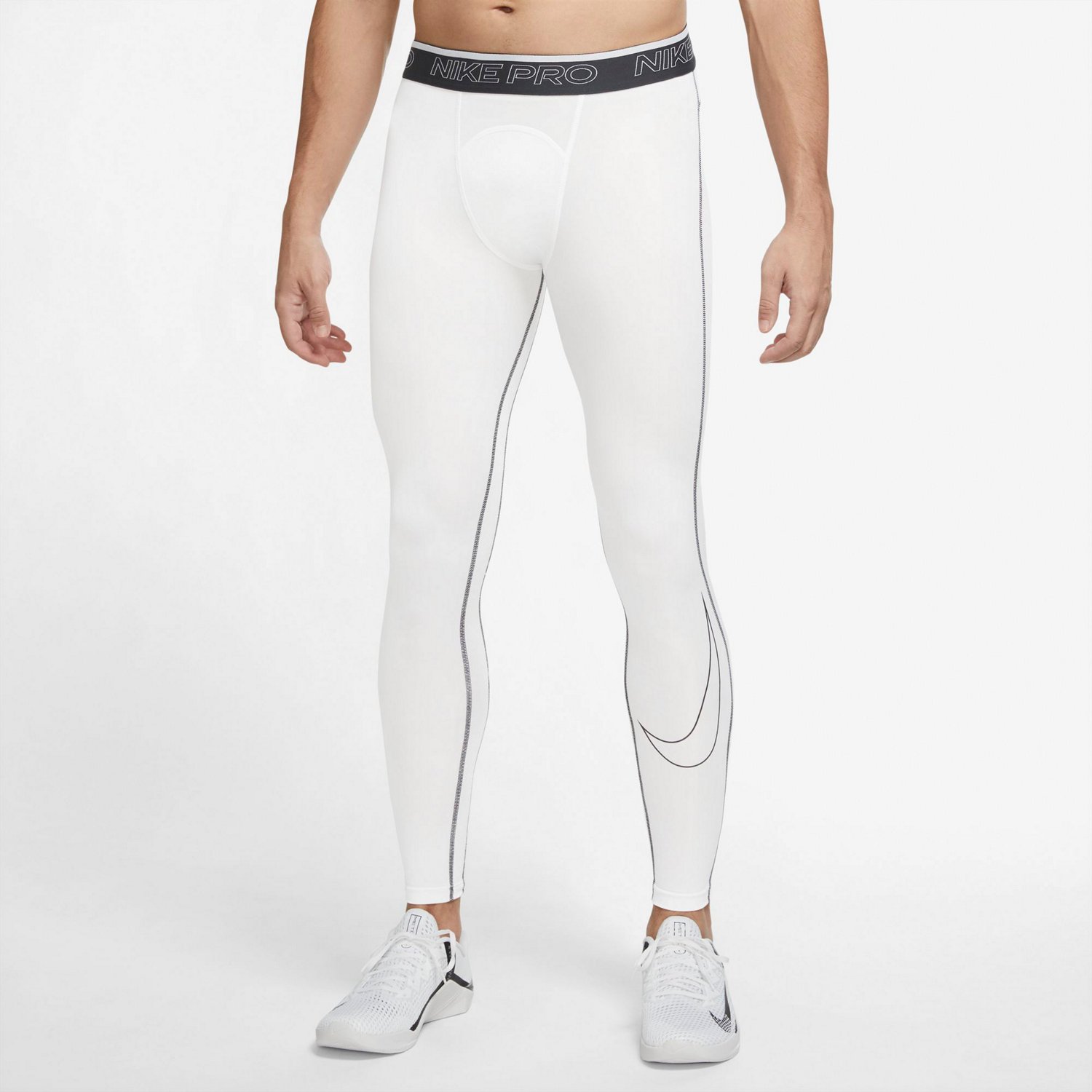 Nike pro double hot sale band leggings