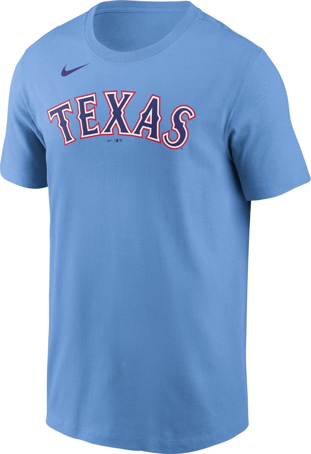 Nike Men's Texas Rangers Wordmark Short Sleeve T-shirt | Academy
