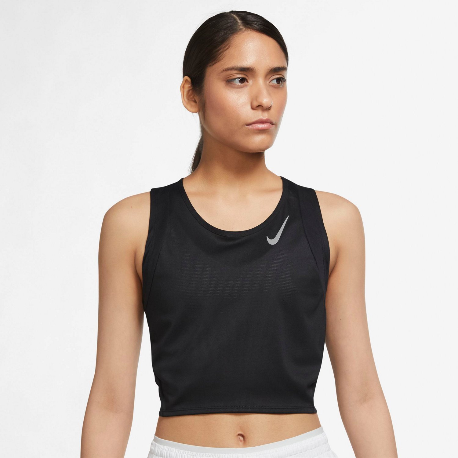 Nike Dri-FIT Swoosh Women's Cropped Running Tank Top