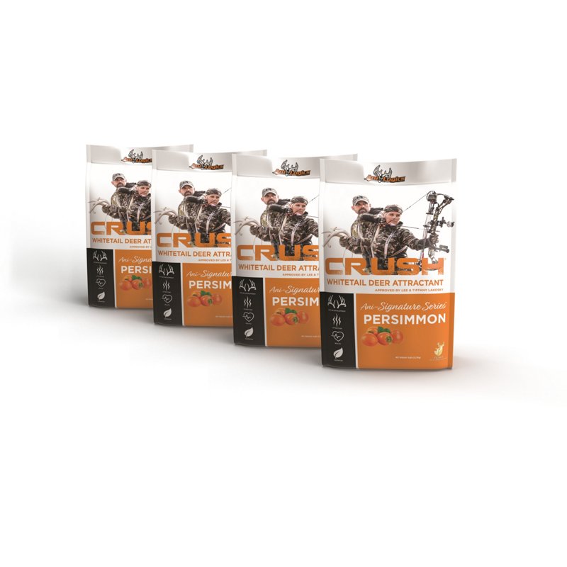 Ani-Logics Crush Ani-Signature Series Persimmon Granular 5 lb Whitetail Deer Attractant 4-Pack - Game Feed And Supplmnts at Academy Sports