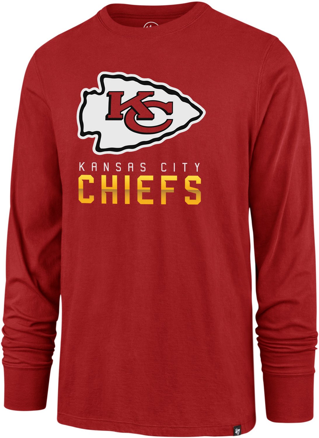 '47 Men's Kansas City Chiefs Hype Super Rival Long Sleeve T-shirt | Academy
