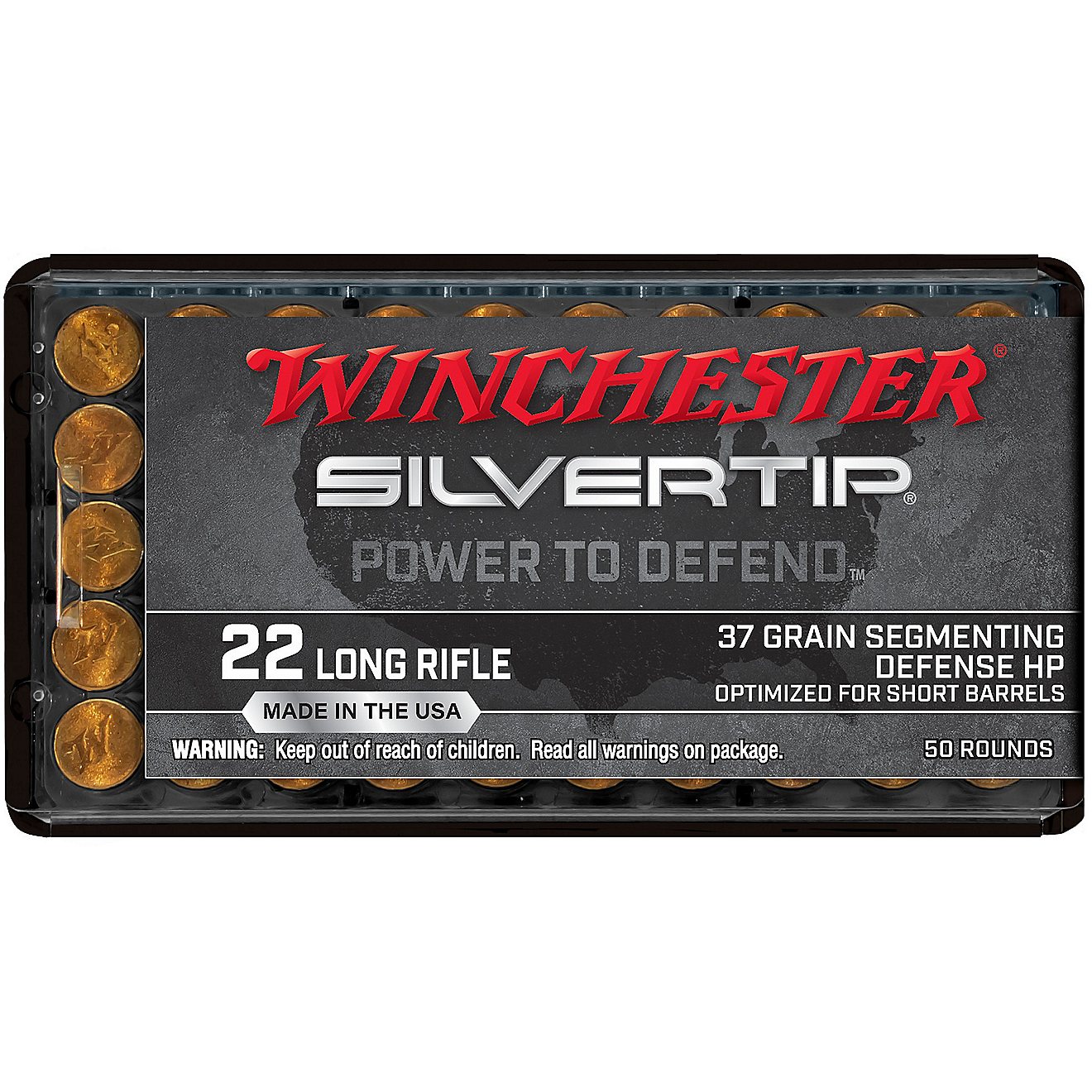 Winchester Silvertip .22 LR 37-Grain Rimfire Rifle Ammunition - 20 Rounds                                                        - view number 2