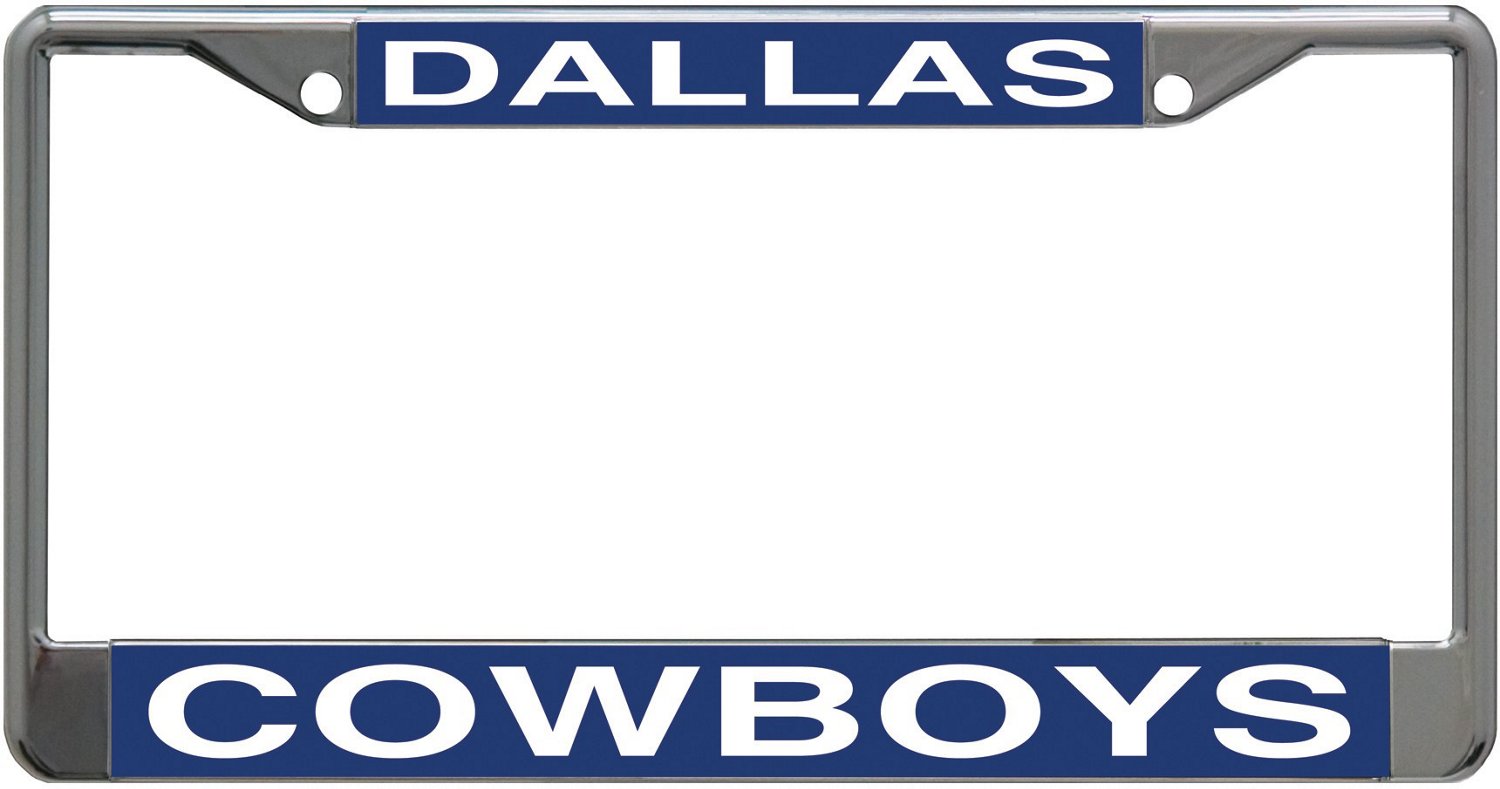 WinCraft Dallas Cowboys Small Over Large Inlaid Mirror License Plate
