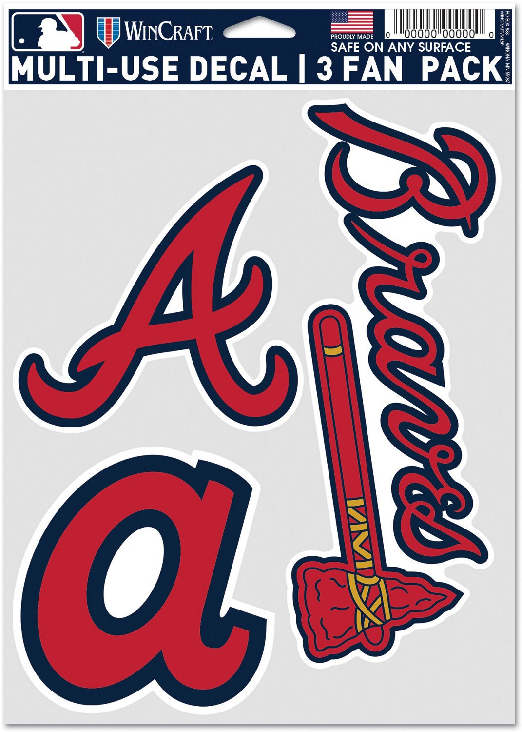 Atlanta Braves MLB Baseball Logo Car/Laptop/Cup Sticker Decal