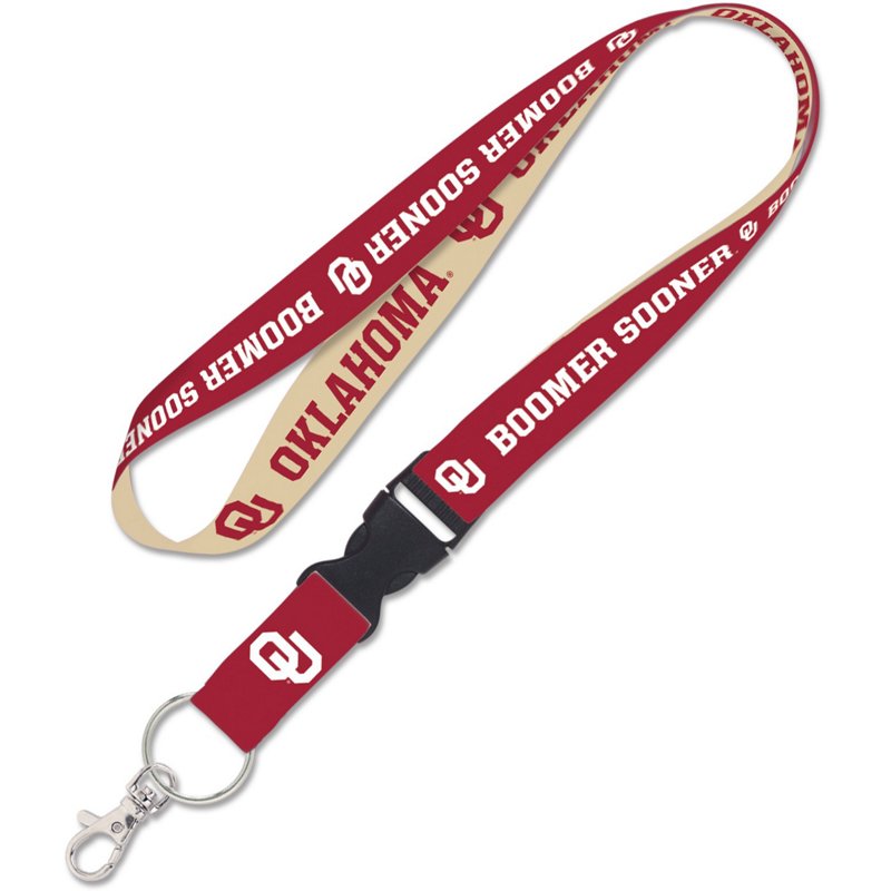 WinCraft University of Oklahoma Lanyard with Detachable Buckle - NCAA Novelty at Academy Sports