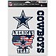 WinCraft Dallas Cowboys Fan Decals 3-Pack                                                                                        - view number 1 selected