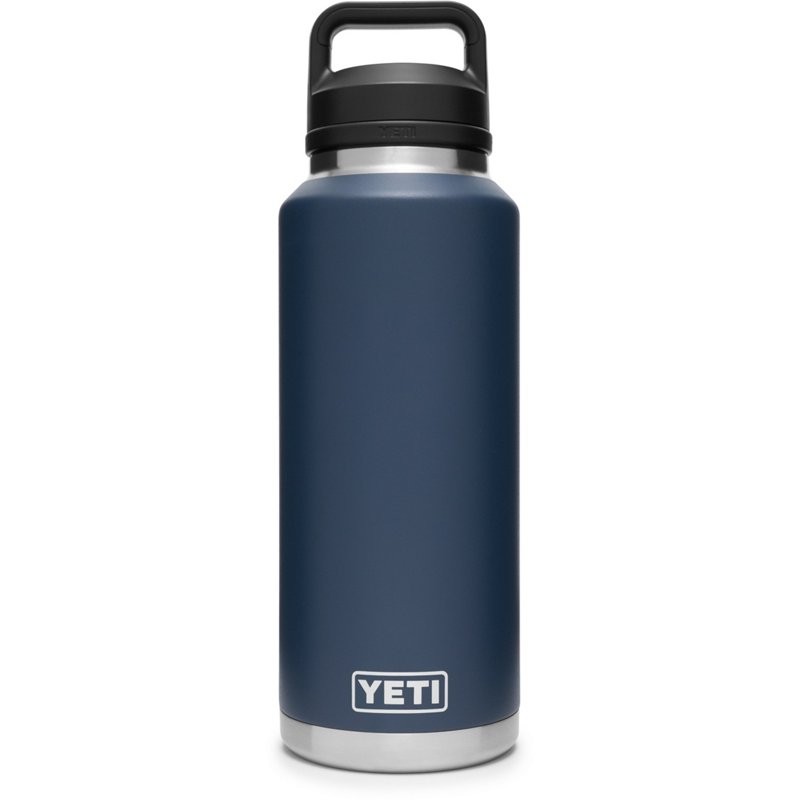 Yeti Rambler 46 oz Bottle with Chug Cap Navy Blue - Thermos/Cups &koozies at Academy Sports