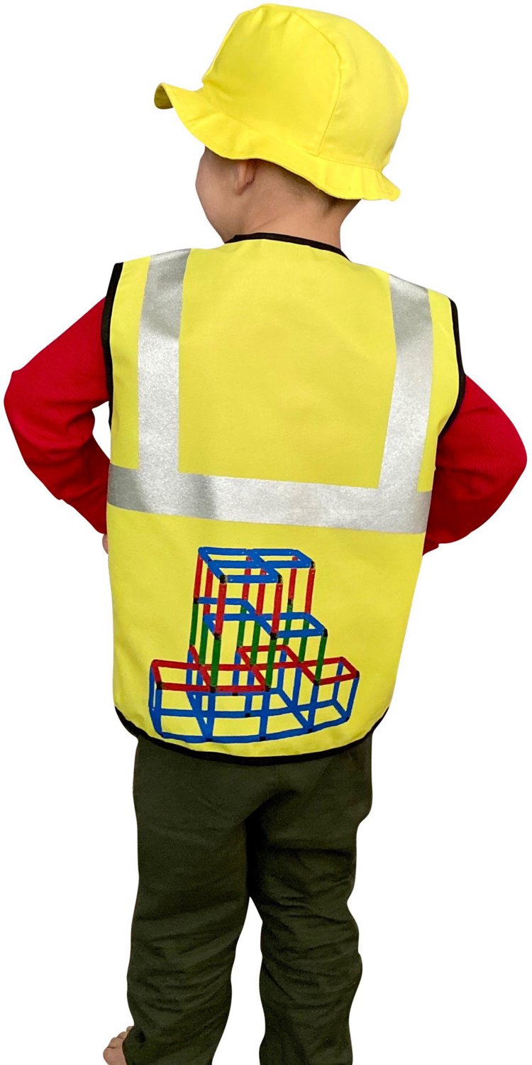 Funphix Kids' Busy Builders Construction Worker Costume                                                                          - view number 3