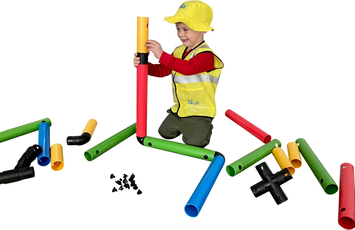 Funphix Kids' Busy Builders Construction Worker Costume                                                                          - view number 5