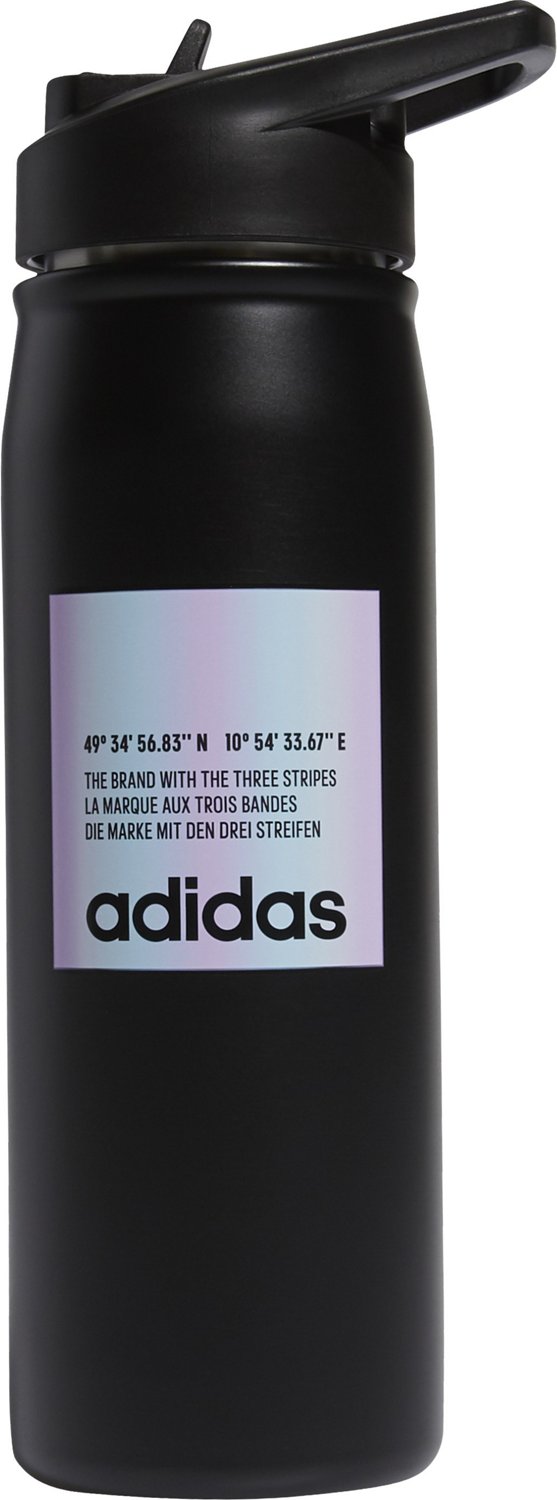 Adidas Steel Straw Metal Bottle 600 ml Purple