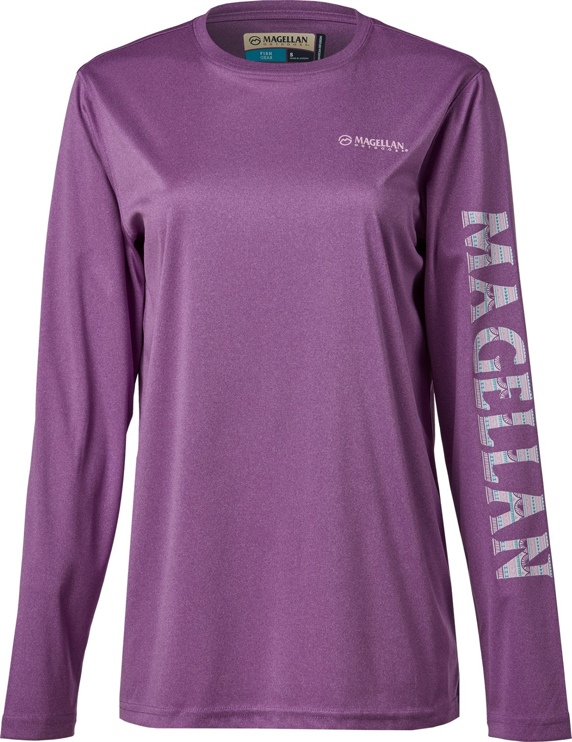 Magellan Outdoors Women's Aransas Pass Long Sleeve Henley Stripe