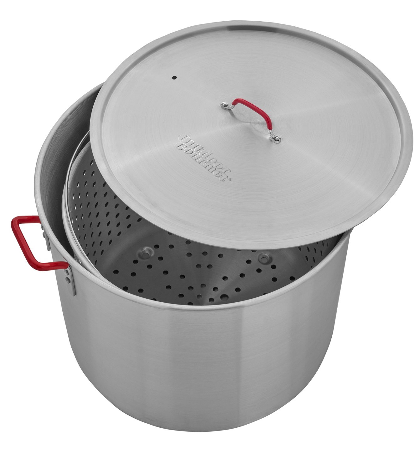 100 Quart Aluminum Stock Pot & Strainer Set – GrillSmith