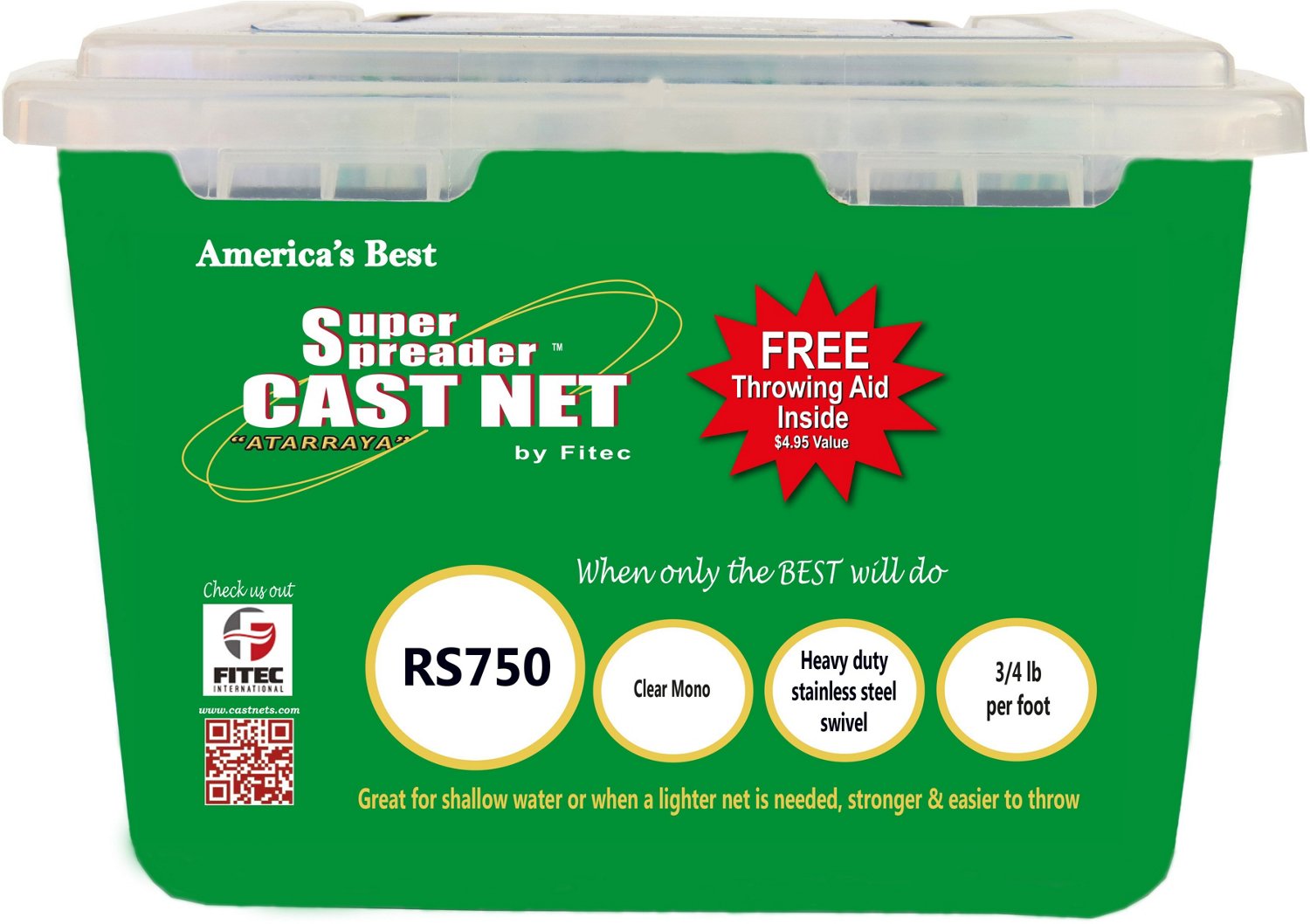 Fitec RS-750 Super Spreader Series 9 ft Cast Net                                                                                 - view number 1