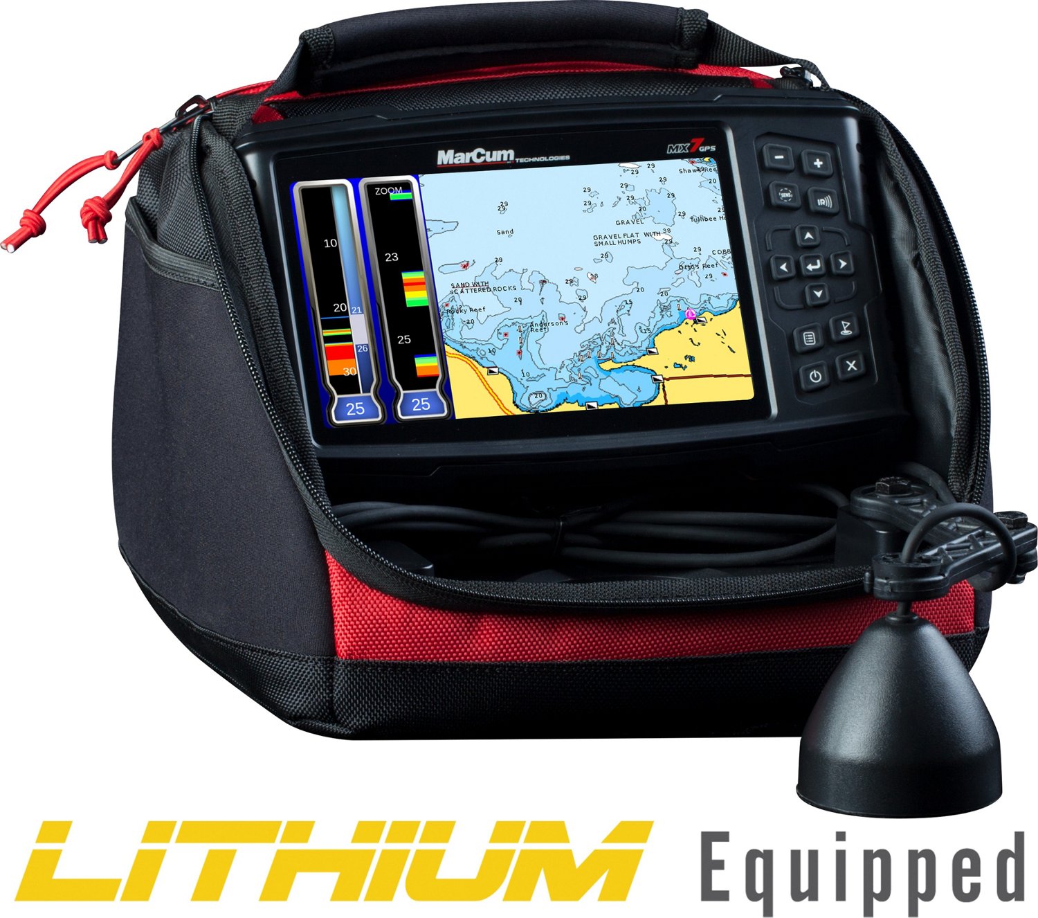 MarCum MX7 Digital LCD Sonar System Free Shipping at Academy