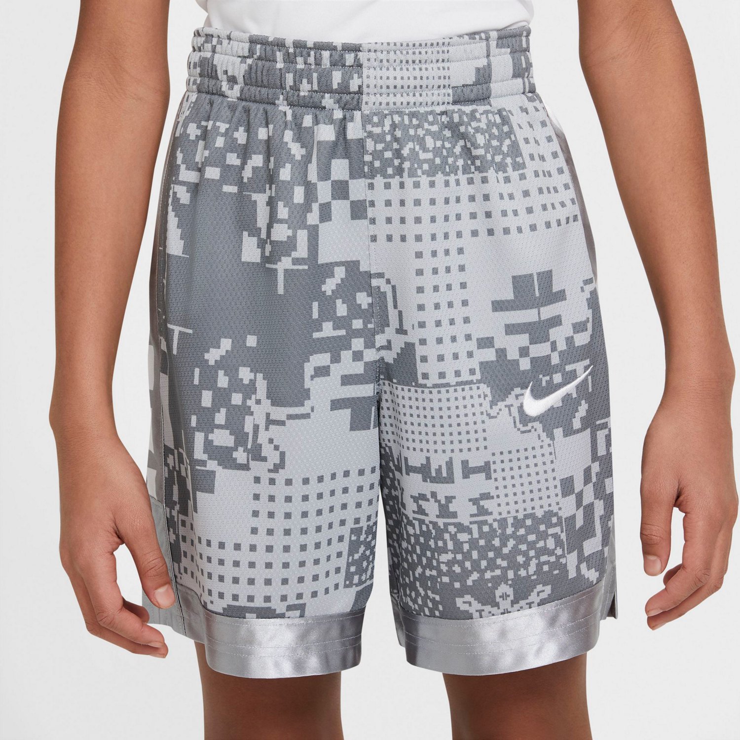 Nike Boys' Dri-FIT Elite AOP Extended Sizing Basketball Shorts | Academy