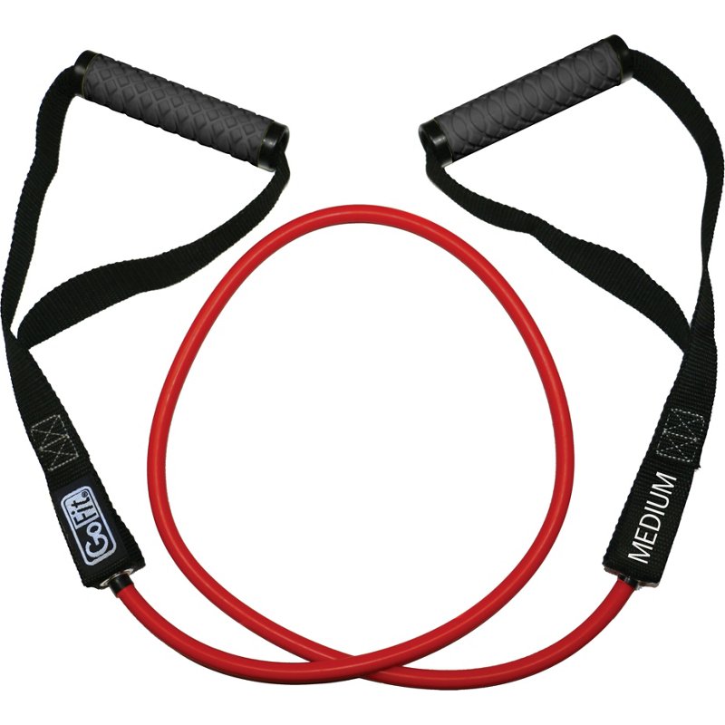 GoFit Medium Pro Grade Power Tube with Handle Red - Hand Exer. Equip. at Academy Sports