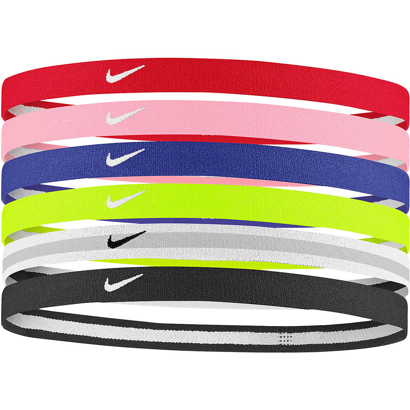 Nike Girls' Swoosh Sport Headbands 6-Pack                                                                                        - view number 1