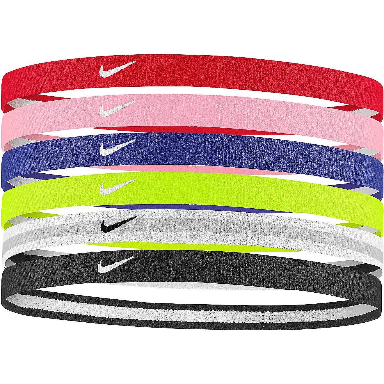 Nike Girls' Swoosh Sport Headbands 6-Pack                                                                                        - view number 1