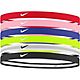 Nike Girls' Swoosh Sport Headbands 6-Pack                                                                                        - view number 1 image
