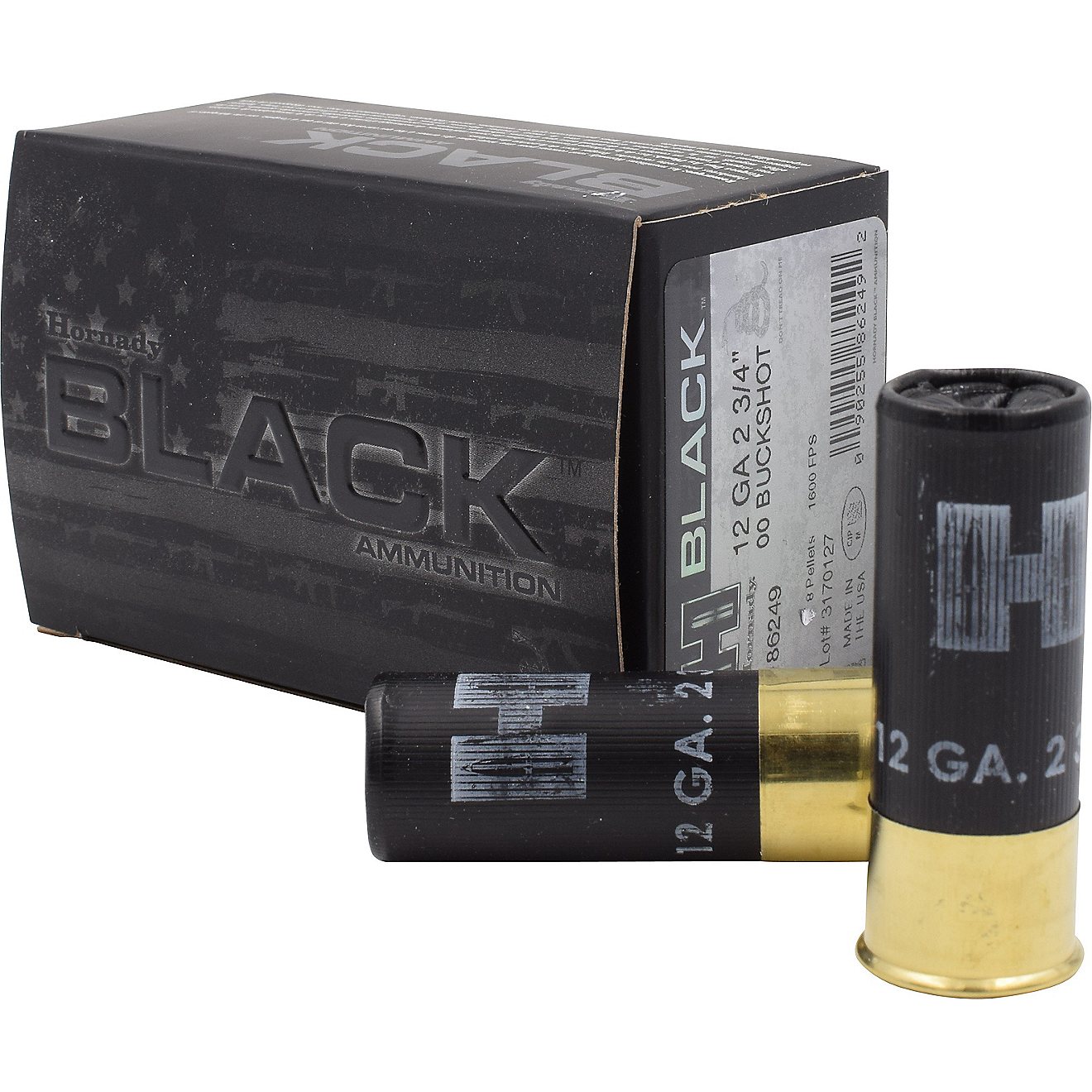 Hornady BLACK 12 Gauge 00 Buckshot Shotshells                                                                                    - view number 1
