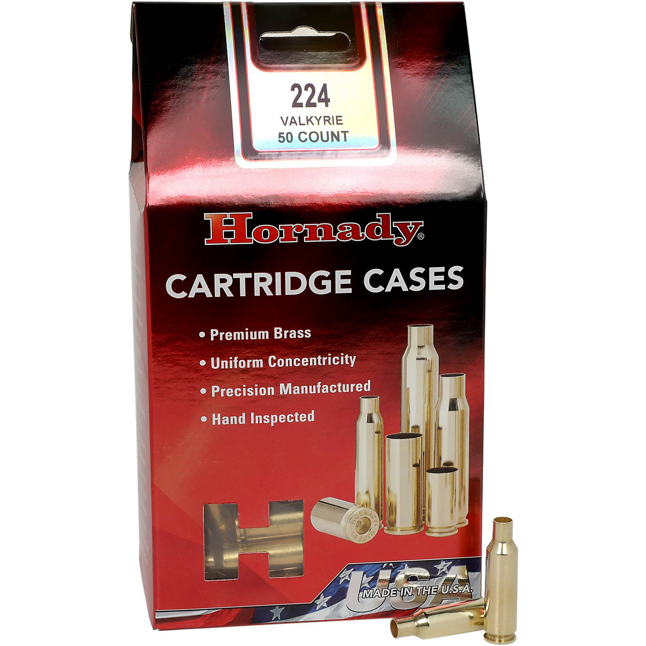 Hornady 224 Valkyrie Reloading Rifle Cartridge Cases 50-Pack                                                                     - view number 1