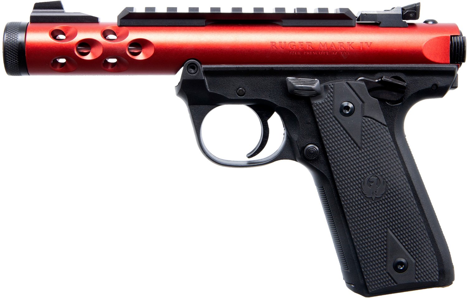 Ruger Mark IV 22/45 Lite Red 22 LR Semiautomatic Pistol                                                                          - view number 4