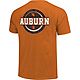 Image One Men's Auburn University Comfort Color Striped Stamp Short Sleeve T-shirt                                               - view number 1 selected
