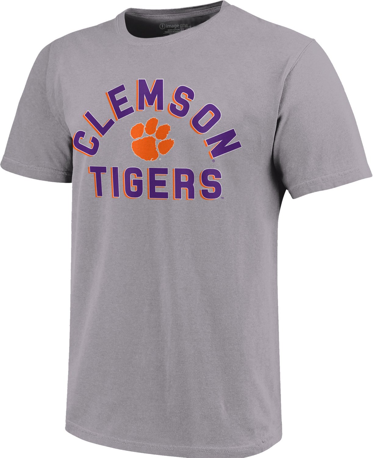 Image One Men's Clemson University Retro Stack T-shirt | Academy