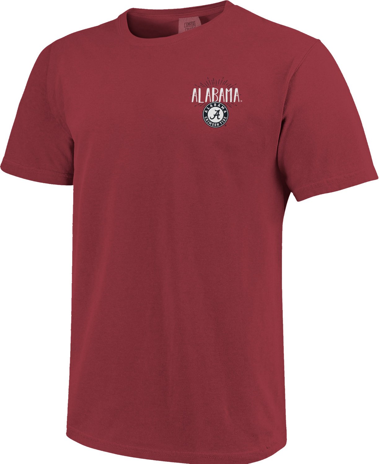 Image One Men's University of Alabama Comfort Color Type Lined Mascot Short Sleeve T-shirt                                       - view number 2