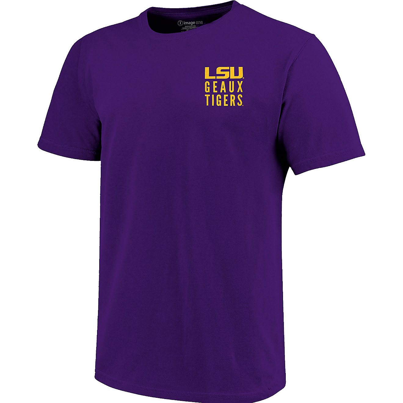 Image One Men's Louisiana State University Fight Song Overlay Short Sleeve T-shirt                                               - view number 2
