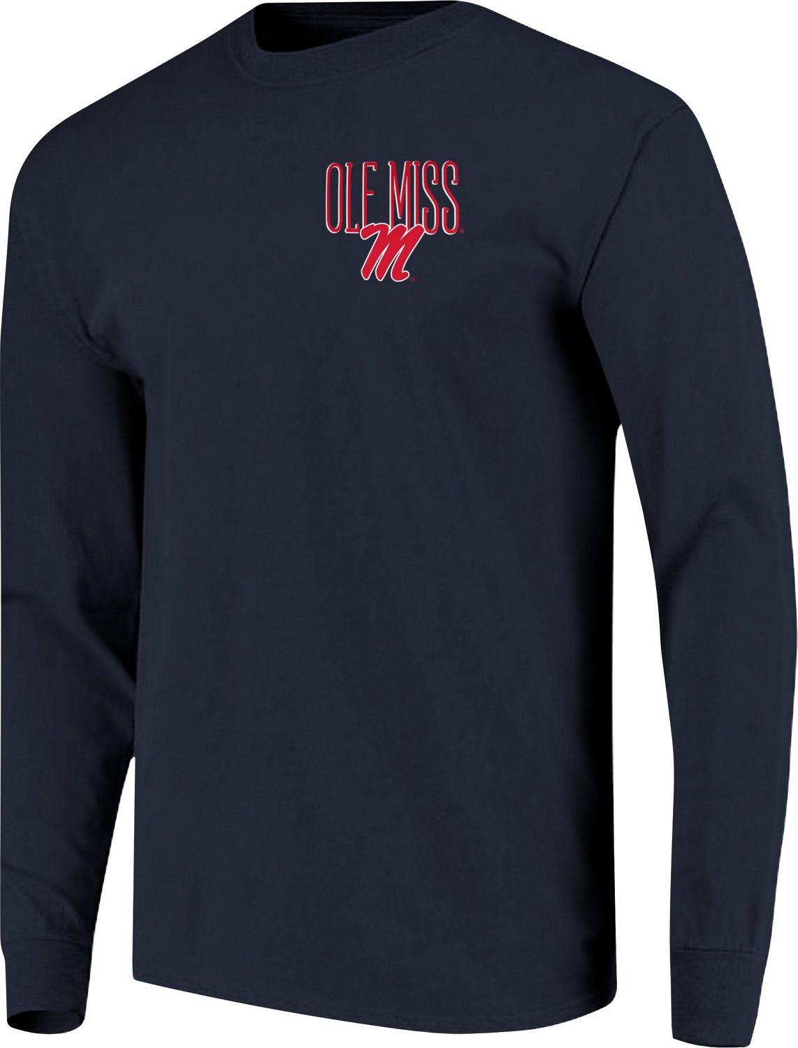 Image One Men's University of Mississippi Comfort Color Tall Type Long Sleeve T-shirt - view number 2