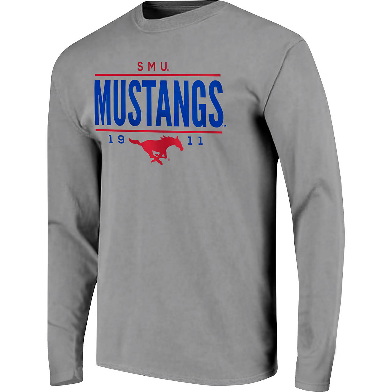 Image One Men's Southern Methodist University Traditional Long Sleeve T-shirt                                                    - view number 1
