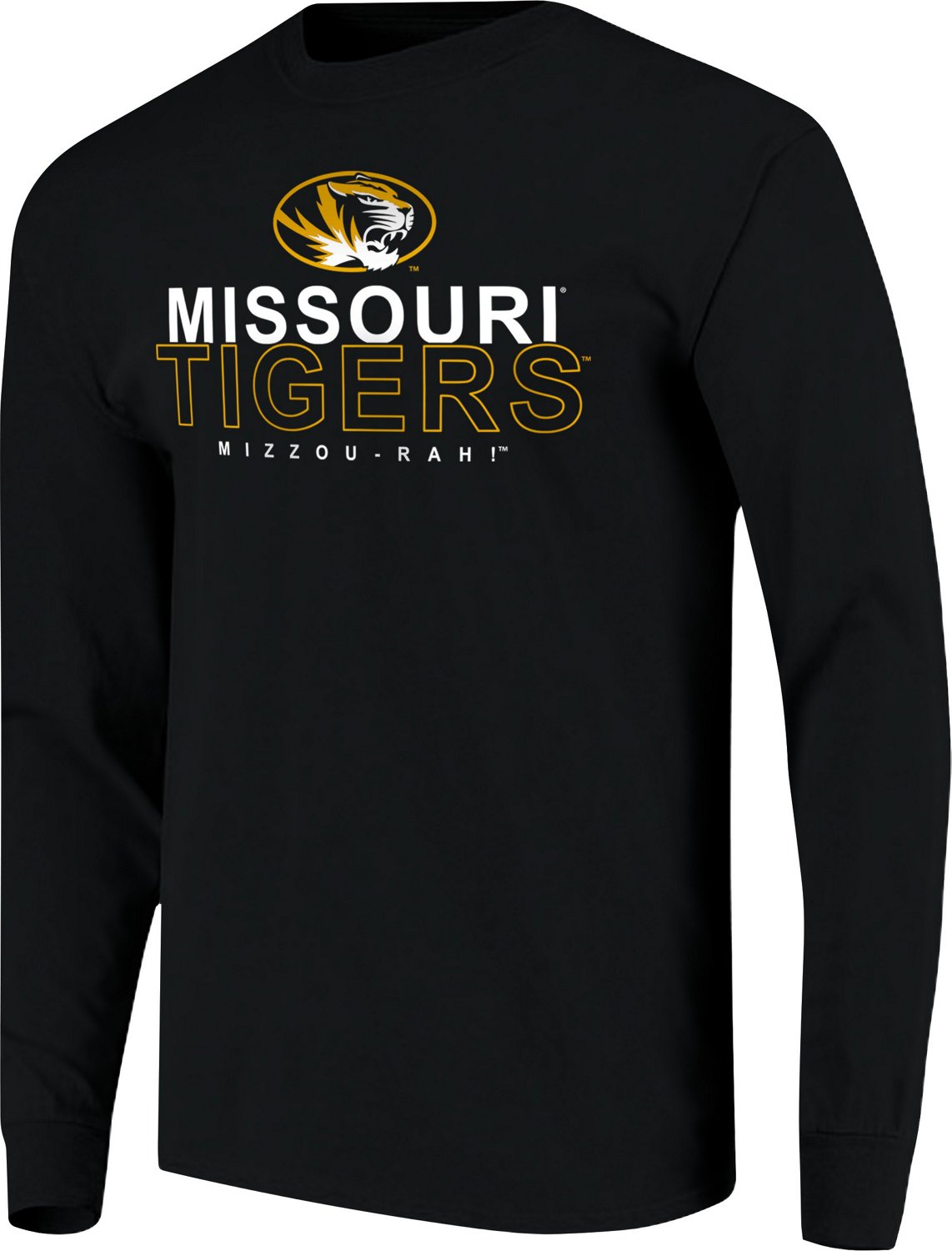 Image One Men's University of Missouri Overtype Logo Long Sleeve T-shirt