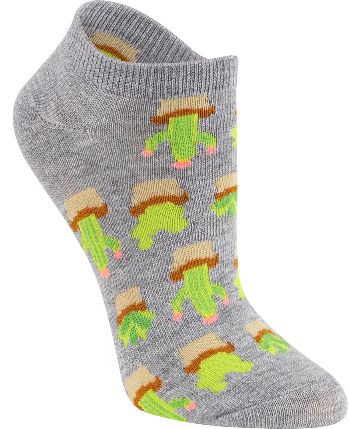 BCG Women's Desert Print No-Show Socks 6-Pack                                                                                    - view number 2