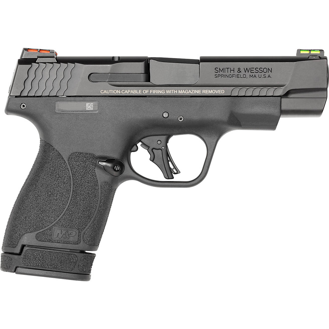 Smith and Wesson PC M&P9 Shield Plus 4IN NTS 9mm with Fiber Optic Sights                                                         - view number 1