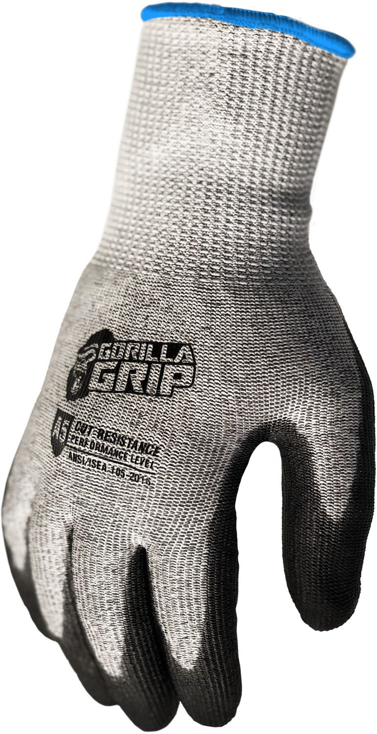 Gorilla Grip Men's A5 Cut Protection Gloves Academy