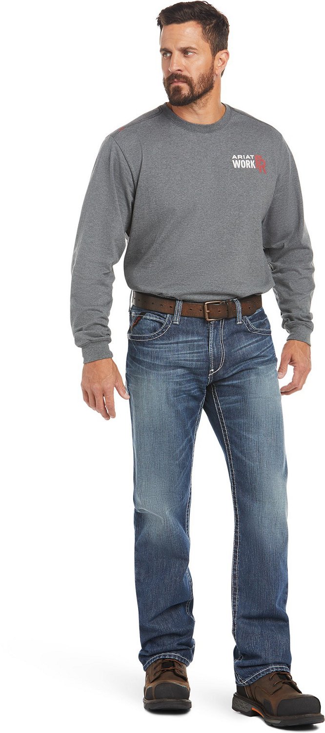 Ariat Men's M4 Ridgeline Glacier Flame-Resistant Boot Cut Work Jean                                                              - view number 6