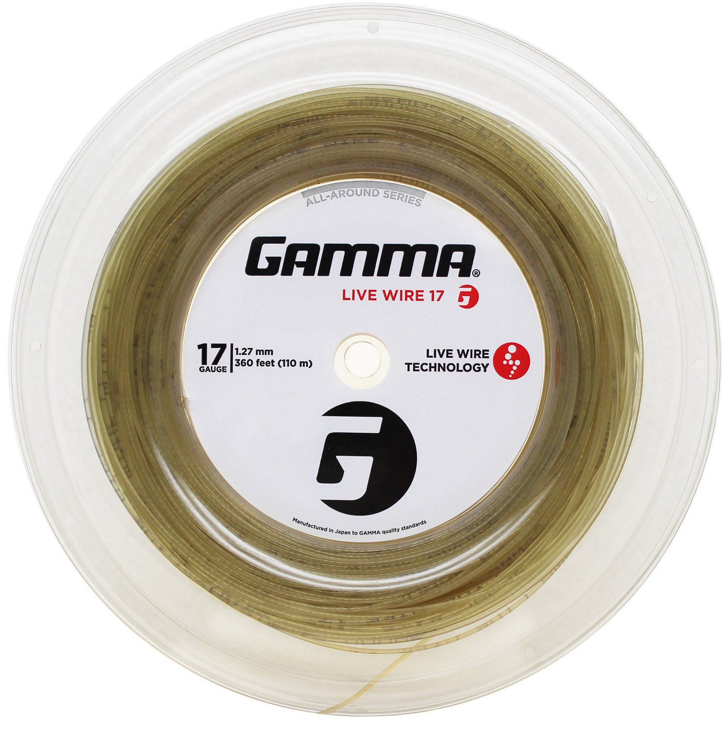 Gamma Live Wire 17 Gauge Tennis String Reel