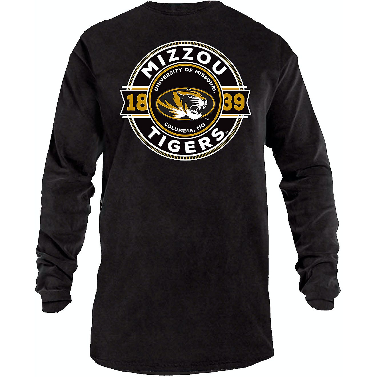 Image One Men's University of Missouri Comfort Color Rounds Long Sleeve T-shirt                                                  - view number 1
