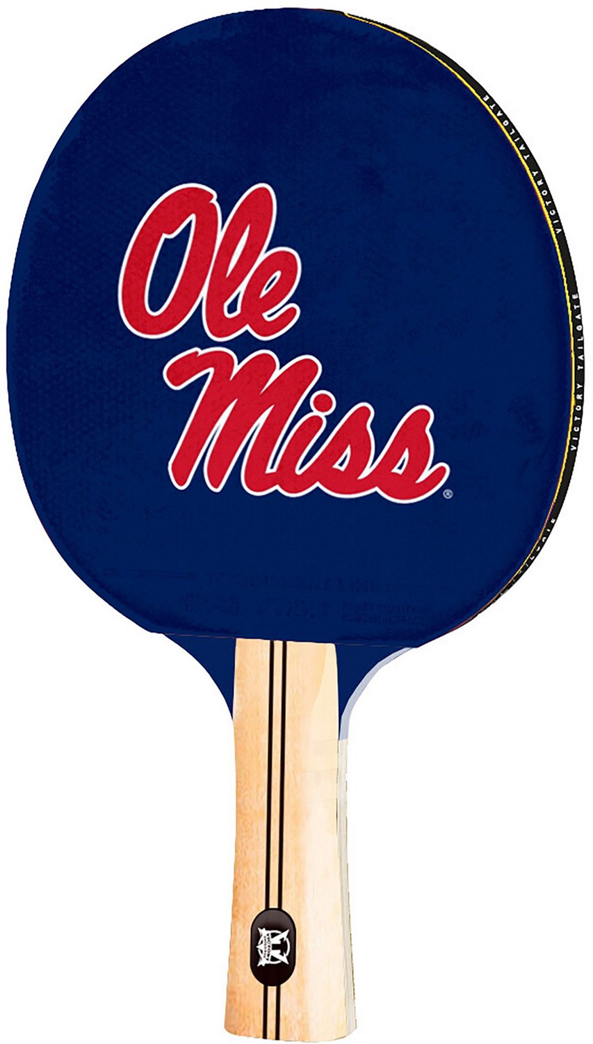 Victory Tailgate University of Mississippi Logo Design Table Tennis Paddle                                                       - view number 1