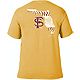 Image One Men's Florida State University Comfort Color State Baseball Laces Short Sleeve T-shirt                                 - view number 1 selected