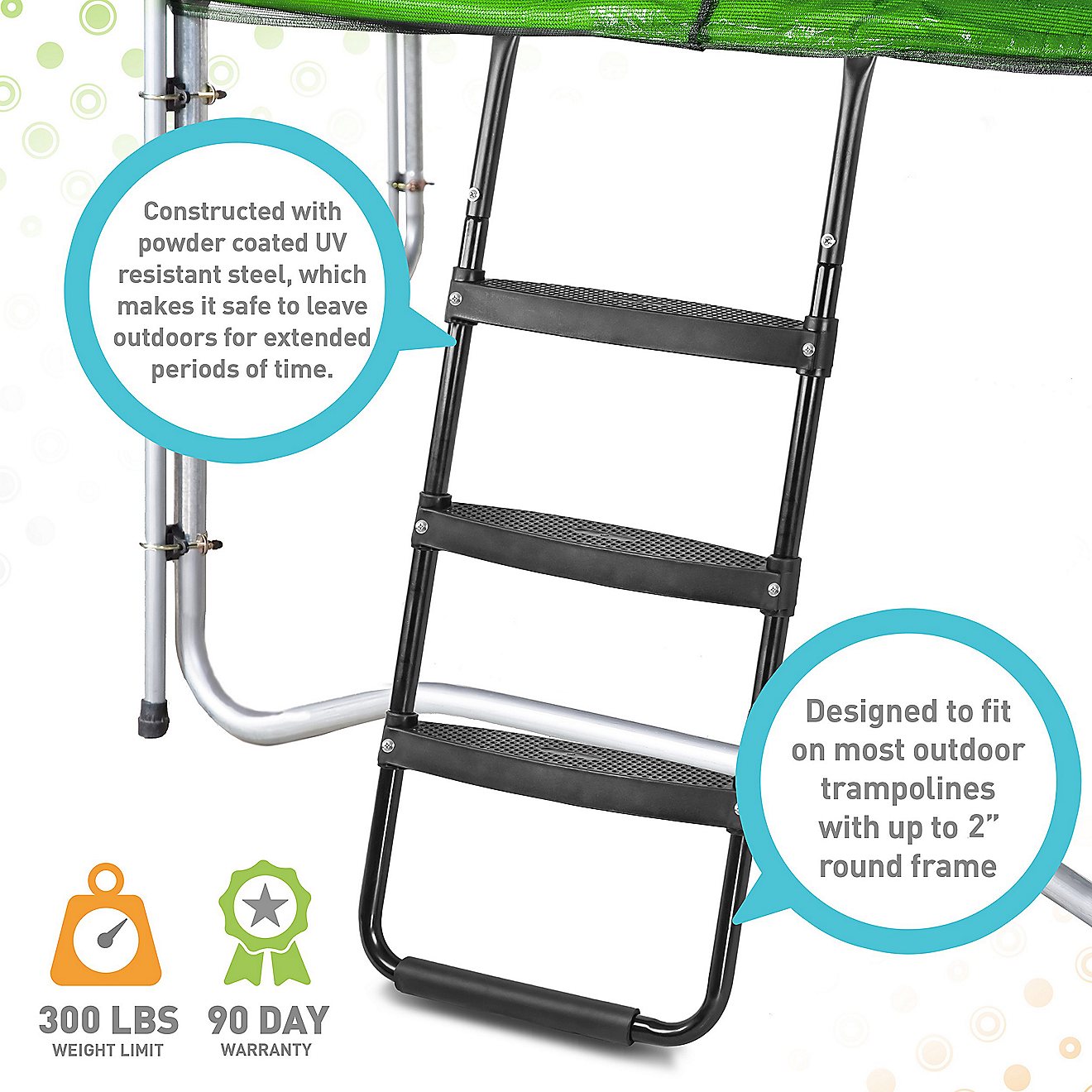 Pure Fun Wide 3-Step Universal Trampoline Ladder                                                                                 - view number 2