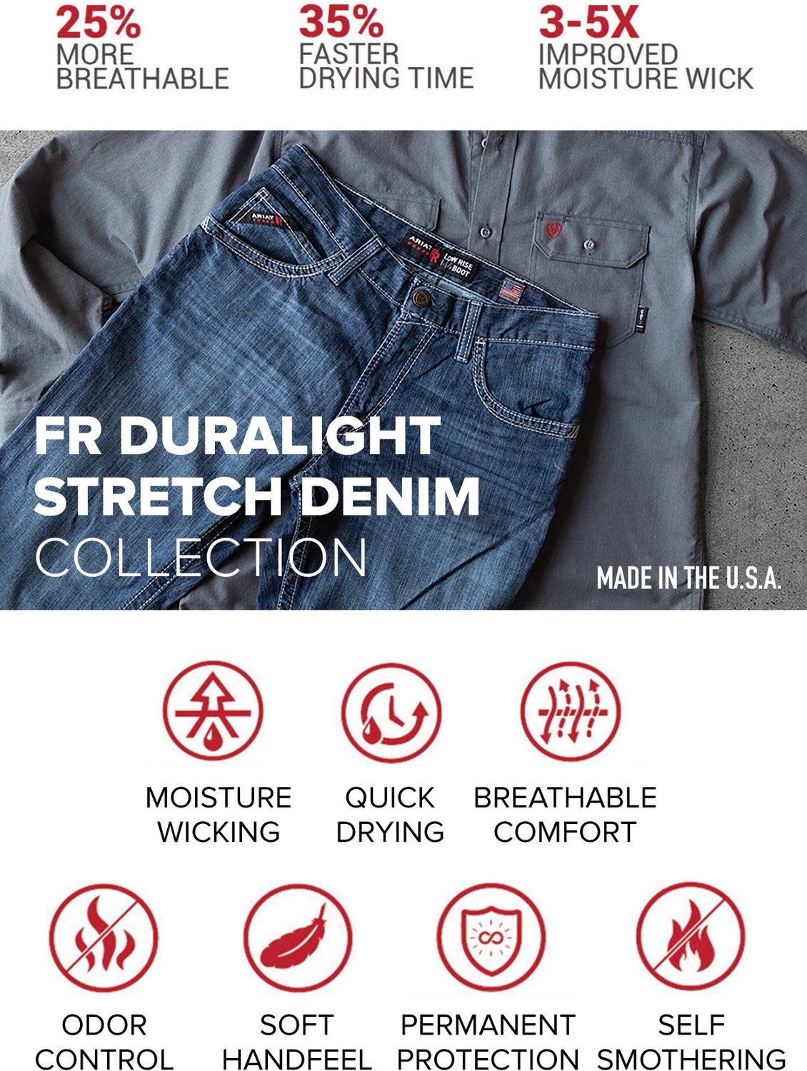 Ariat Men's Fire Resistant M4 Low Rise Boot Jean