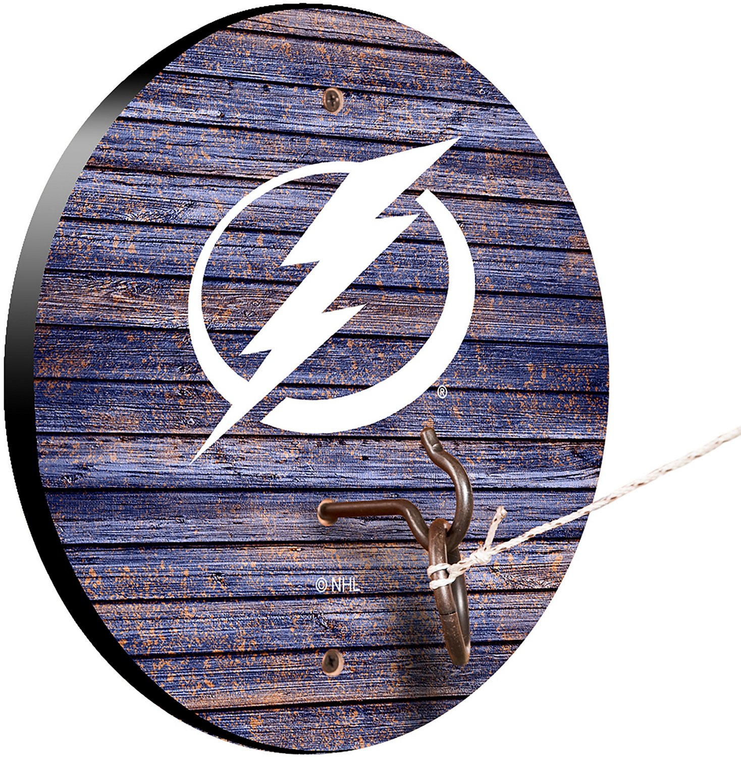 Victory Tailgate Tampa Bay Lightning Weathered Design Hook and Ring