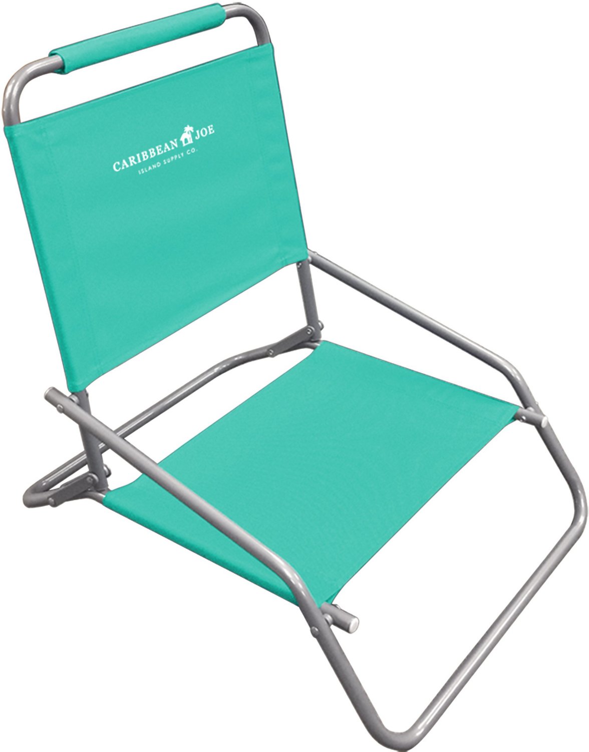 Caribbean Joe Low Steel Outdoor Portable Beach Chair - Teal