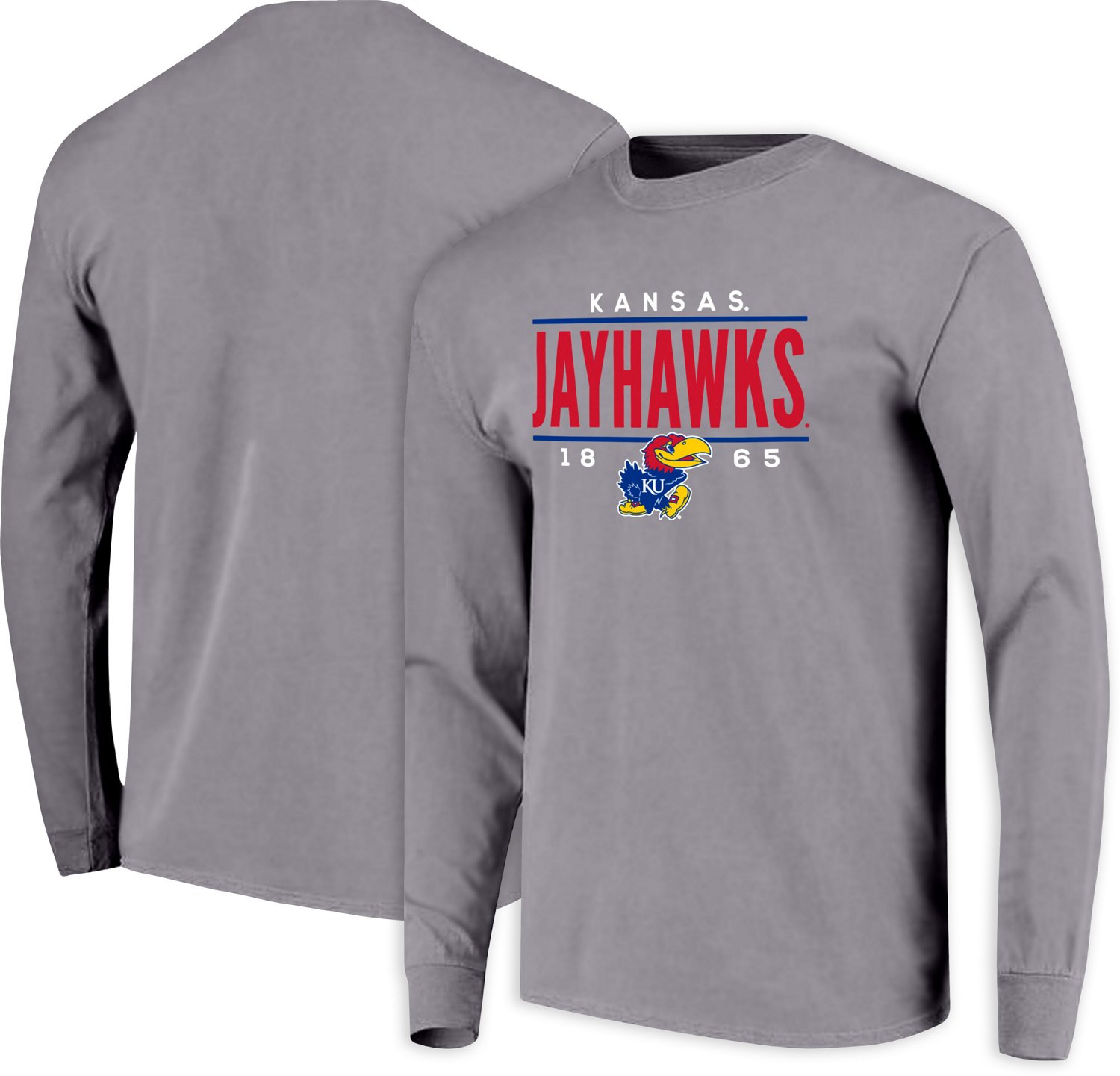 Image One Men's University of Kansas Traditional Long Sleeve T-shirt